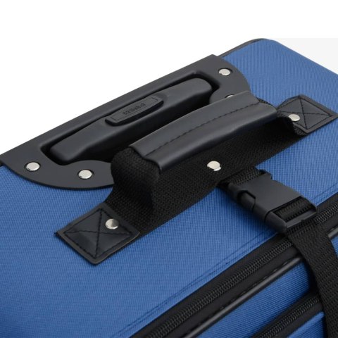 ZESTAW WALIZEK PODRÓŻNYCH 5 ELEMENTÓW NIEBIESKI TKANINA