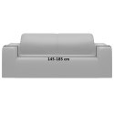ELASTYCZNY POKROWIEC NA SOFĘ 2-OSOBOWĄ SZARY DŻERSEJOWY