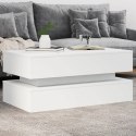 STOLIK KAWOWY Z OŚWIETLENIEM LED BIAŁY 90X50X40CM