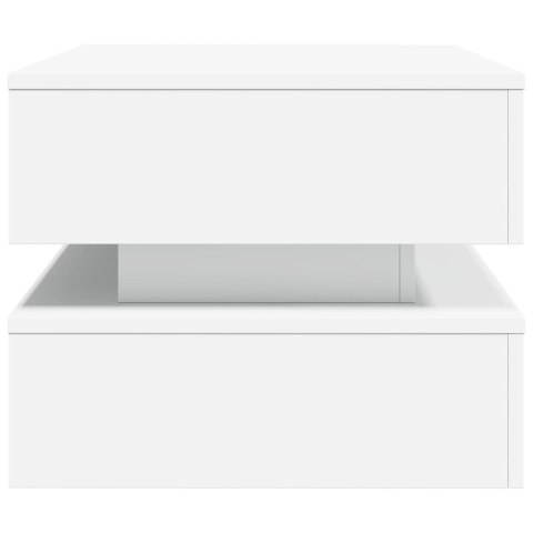 STOLIK KAWOWY Z OŚWIETLENIEM LED BIAŁY 90X50X40CM