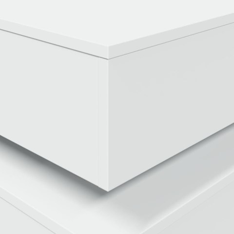 STOLIK KAWOWY Z OŚWIETLENIEM LED BIAŁY 90X50X40CM