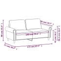 SOFA 2-OSOBOWA, CIEMNOZIELONA, 140 CM, TAPICEROWANA AKSAMITEM