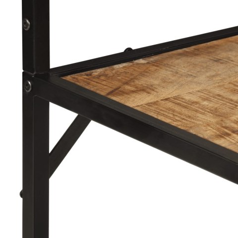 WIESZAK NA PŁASZCZE 90X35X180CM LITE DREWNO MANGO I ŻELAZO