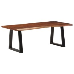 STOLIK KAWOWY MIODOWY BRĄZ 110X55X40CM LITE DREWNO AKACJOWE
