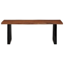 STOLIK KAWOWY MIODOWY BRĄZ 110X55X40CM LITE DREWNO AKACJOWE