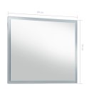 ŚCIENNE LUSTRO ŁAZIENKOWE Z LED 60X50CM