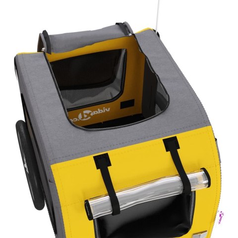 PRZYCZEPKA ROWEROWA DLA ZWIERZĄT PSA KOTA TKANINA OXFORD I ŻELAZO