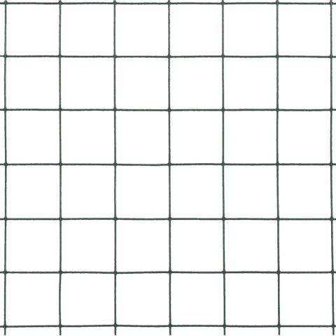 OGRODZENIE Z SIATKI STAL I PVC 25X1,5M ZIELONE