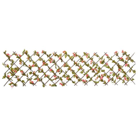 OSŁONA NA BALKON BLUSZCZ OZDOBA ROŚLINA SZTUCZNA KRATKA DEKORACJA 5 SZT RÓŻ