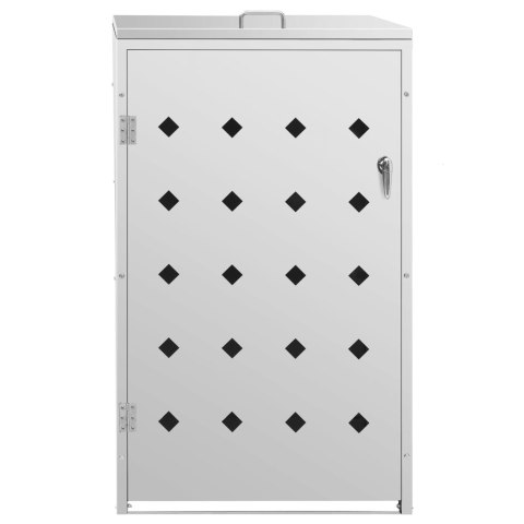 POJEDYNCZA OSŁONA NA KOSZ NA ŚMIECI 240 L STAL NIERDZEWNA