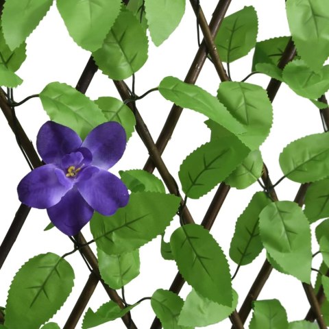 OSŁONA NA BALKON BLUSZCZ OZDOBA ROŚLINA SZTUCZNA KRATKA DEKORACJA 5 SZT ZIELONE