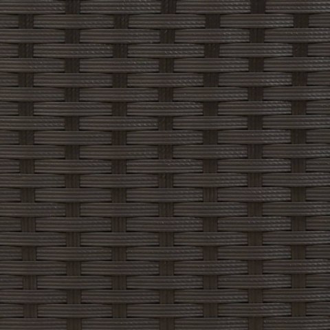 2-OS. SOFA OGRODOWA Z DASZKIEM I PODNÓŻKAMI CZARNA RATTAN PE