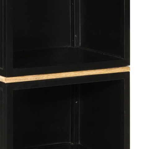 SZAFKA ŁAZIENKOWA 40X27X180CM ŻELAZO I LITE DREWNO MANGO