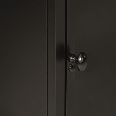 SZAFKA ŁAZIENKOWA 40X27X180CM ŻELAZO I LITE DREWNO MANGO