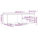 SZAFKA POD TV SZARY DĄB SONOMA 120X34X37CM