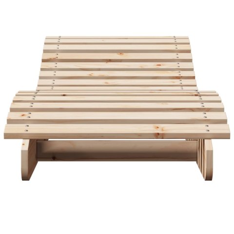 LEŻAKI 2 SZT. 205X60X31,5CM LITE DREWNO SOSNOWE