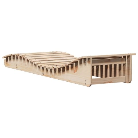 LEŻAKI 2 SZT. 205X60X31,5CM LITE DREWNO SOSNOWE