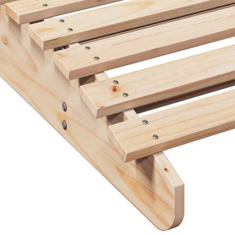 LEŻAKI 2 SZT. 205X60X31,5CM LITE DREWNO SOSNOWE