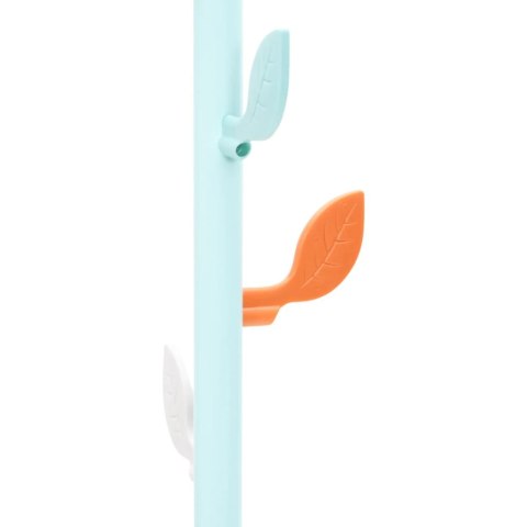 STOJĄCY WIESZAK NA PŁASZCZE NIEBIESKI 172CM MALOWANE ŻELAZO