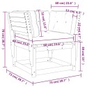 FOTEL OGRODOWY Z PODŁOKIETNIKAMI/ PODUSZKAMI DREWNO DAGLEZJOWE