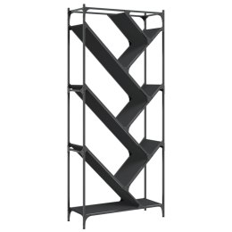 REGAŁ CZARNY 79X30X180CM I METAL