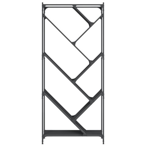 REGAŁ CZARNY 79X30X180CM I METAL