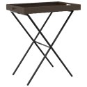 SKŁADANY STOLIK Z TACĄ BRĄZOWY 65X40X75CM POLIRATTAN