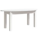 STOLIK KAWOWY BIAŁY 80X40X35CM LITE DREWNO SOSNOWE