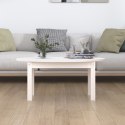 STOLIK KAWOWY BIAŁY 80X40X35CM LITE DREWNO SOSNOWE