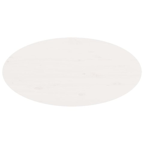 STOLIK KAWOWY BIAŁY 80X40X35CM LITE DREWNO SOSNOWE