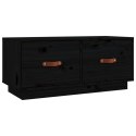 SZAFKA POD TV CZARNA 80X34X35CM LITE DREWNO SOSNOWE
