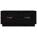 SZAFKA POD TV CZARNA 80X34X35CM LITE DREWNO SOSNOWE