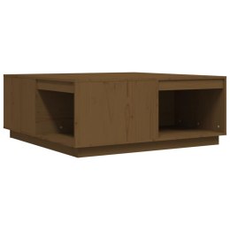 STOLIK KAWOWY MIODOWY BRĄZ 100X101X40,5CM LITE DREWNO SOSNOWE