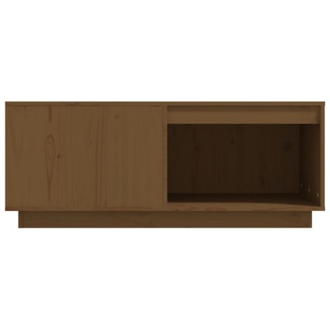 STOLIK KAWOWY MIODOWY BRĄZ 100X101X40,5CM LITE DREWNO SOSNOWE
