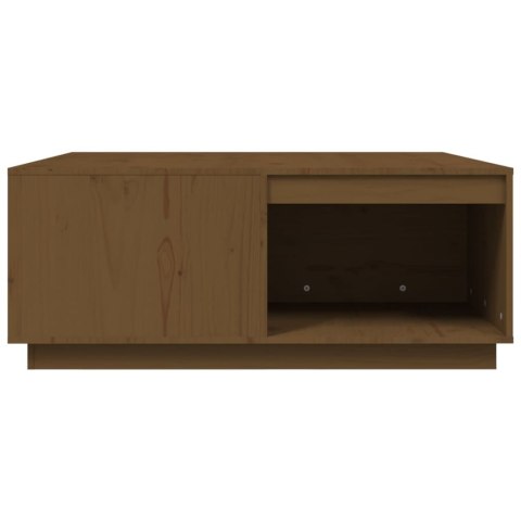 STOLIK KAWOWY MIODOWY BRĄZ 100X101X40,5CM LITE DREWNO SOSNOWE