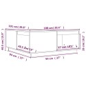 STOLIK KAWOWY MIODOWY BRĄZ 100X101X40,5CM LITE DREWNO SOSNOWE
