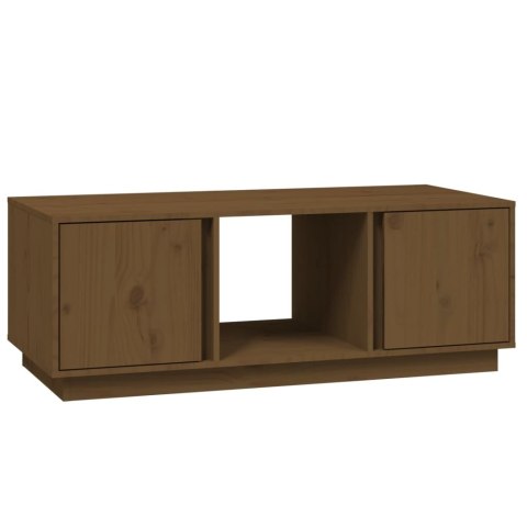 STOLIK KAWOWY MIODOWY BRĄZ 110X50X40CM LITE DREWNO SOSNOWE