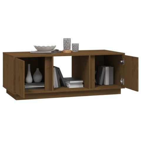 STOLIK KAWOWY MIODOWY BRĄZ 110X50X40CM LITE DREWNO SOSNOWE