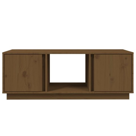 STOLIK KAWOWY MIODOWY BRĄZ 110X50X40CM LITE DREWNO SOSNOWE