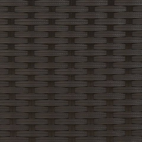 2-OS. SOFA OGRODOWA Z DASZKIEM I PODNÓŻKAMI CZARNA RATTAN PE