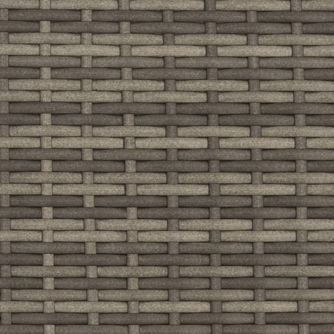 2-OS. SOFA OGRODOWA Z DASZKIEM I PODNÓŻKAMI SZARA RATTAN PE