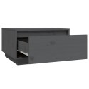 STOLIK KAWOWY SZARY 55X56X32CM LITE DREWNO SOSNOWE