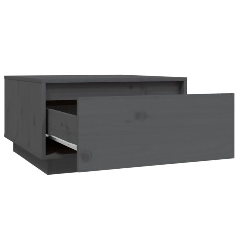 STOLIK KAWOWY SZARY 55X56X32CM LITE DREWNO SOSNOWE
