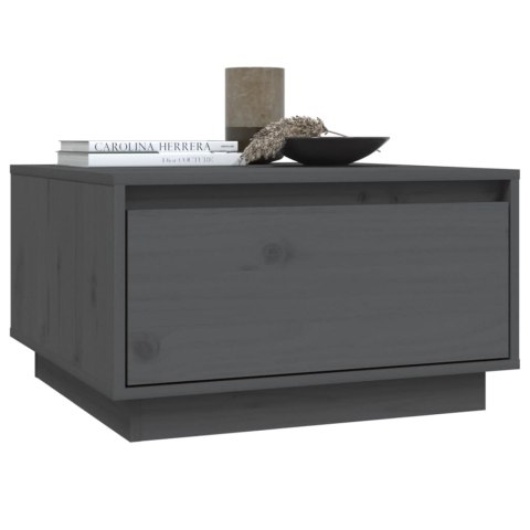 STOLIK KAWOWY SZARY 55X56X32CM LITE DREWNO SOSNOWE