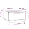 STOLIK KAWOWY SZARY 55X56X32CM LITE DREWNO SOSNOWE