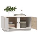STOLIK KAWOWY BIAŁY 80X50X40CM LITE DREWNO SOSNOWE