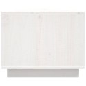 STOLIK KAWOWY BIAŁY 80X50X40CM LITE DREWNO SOSNOWE