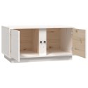 STOLIK KAWOWY BIAŁY 80X50X40CM LITE DREWNO SOSNOWE