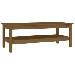STOLIK KAWOWY MIODOWY BRĄZ 110X50X40CM LITE DREWNO SOSNOWE