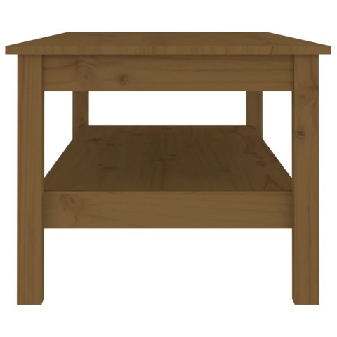 STOLIK KAWOWY MIODOWY BRĄZ 110X50X40CM LITE DREWNO SOSNOWE